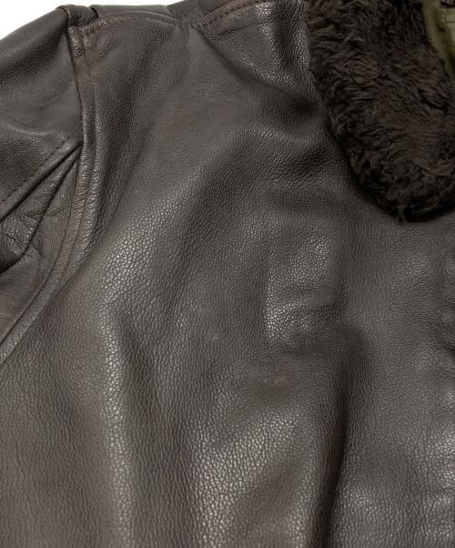 cooper（クーパー）cooper (クーパー) G-1フライトレザージャケット ブラウン サイズ:46Rの古着・服飾アイテム
