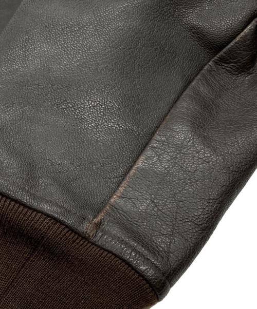 cooper（クーパー）cooper (クーパー) G-1フライトレザージャケット ブラウン サイズ:46Rの古着・服飾アイテム