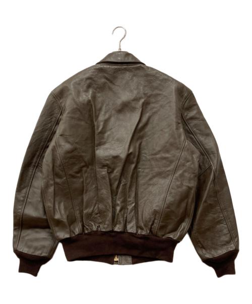 DSCP（ディーエスシーピー）DSCP (ディーエスユーピー) A-2フライトレザージャケット ブラウン サイズ:44Rの古着・服飾アイテム