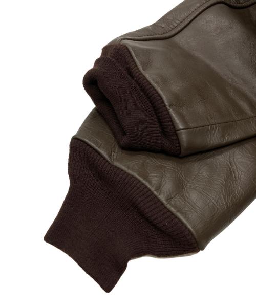 DSCP（ディーエスシーピー）DSCP (ディーエスユーピー) A-2フライトレザージャケット ブラウン サイズ:44Rの古着・服飾アイテム