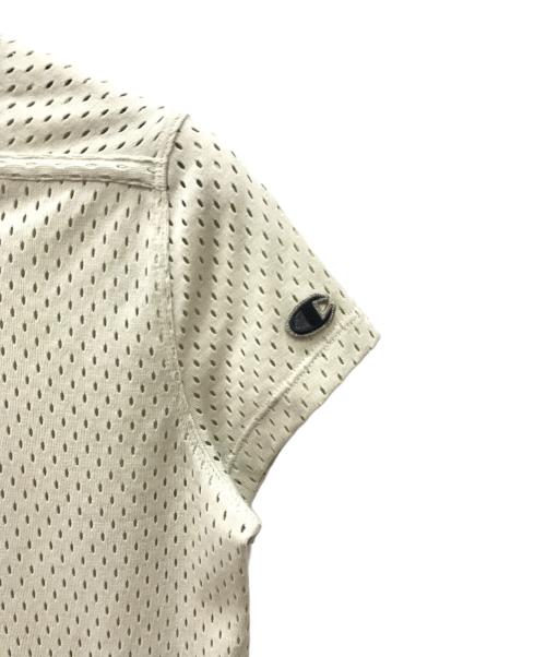 RICK OWENS（リックオウエンス）RICK OWENS (リックオウエンス) Champion (チャンピオン) メッシュTシャツ ベージュ サイズ:Mの古着・服飾アイテム
