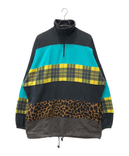 BALENCIAGA（バレンシアガ）BALENCIAGA (バレンシアガ) パターン切替フリースブルゾン マルチカラー サイズ:XSの古着・服飾アイテム