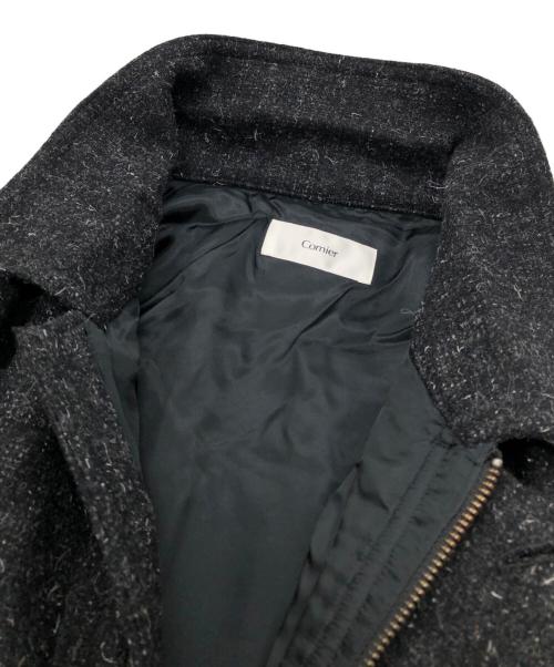 cornier（コルニエ）cornier (コルニエ) kemp wool silk tweed blouson グレー サイズ:Mの古着・服飾アイテム