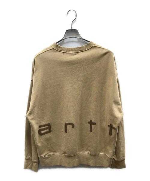 Carhartt WIP（カーハート ワークインプログレス）CARHARTT WIP (カーハート ワークインプログレス) FELT SCRIPT SWEAT ベージュ サイズ:Lの古着・服飾アイテム