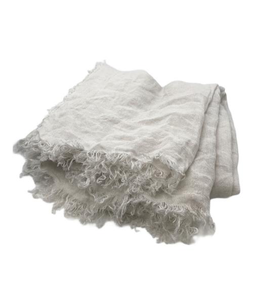 ASAUCE MELER（アソースメレ）ASAUCE MELER (アソースメレ) リネンストール アイボリー サイズ:下記参照の古着・服飾アイテム