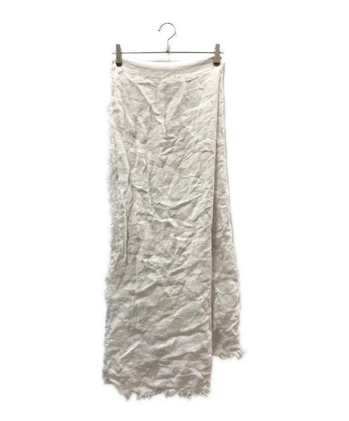 ASAUCE MELER（アソースメレ）ASAUCE MELER (アソースメレ) リネンストール アイボリー サイズ:下記参照の古着・服飾アイテム