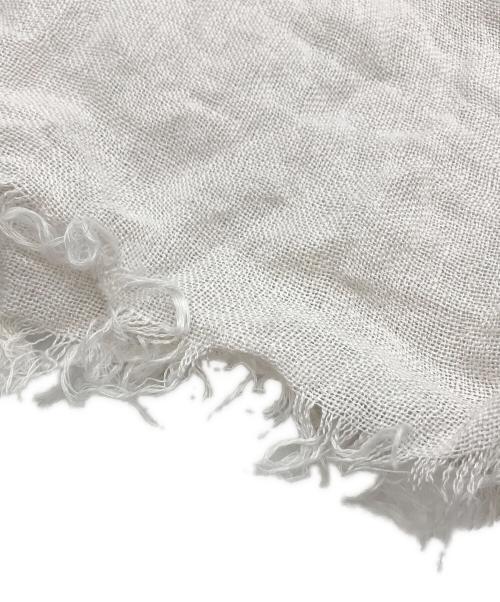 ASAUCE MELER（アソースメレ）ASAUCE MELER (アソースメレ) リネンストール アイボリー サイズ:下記参照の古着・服飾アイテム