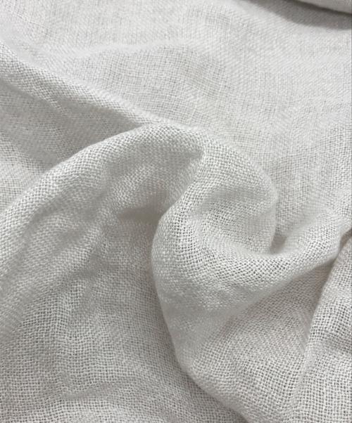 ASAUCE MELER（アソースメレ）ASAUCE MELER (アソースメレ) リネンストール アイボリー サイズ:下記参照の古着・服飾アイテム