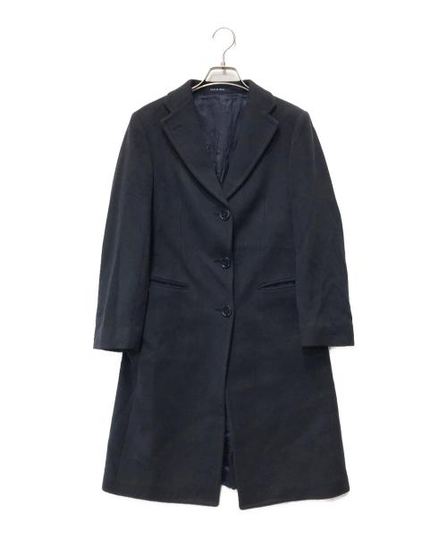 TAGLIATORE（タリアトーレ）TAGLIATORE (タリアトーレ) 起毛アルパカウールミックスチェスターコート ネイビー サイズ:40の古着・服飾アイテム