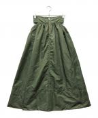 MAISON SPECIALメゾンスペシャル）の古着「2way Puffer Flare Skirt」｜オリーブ