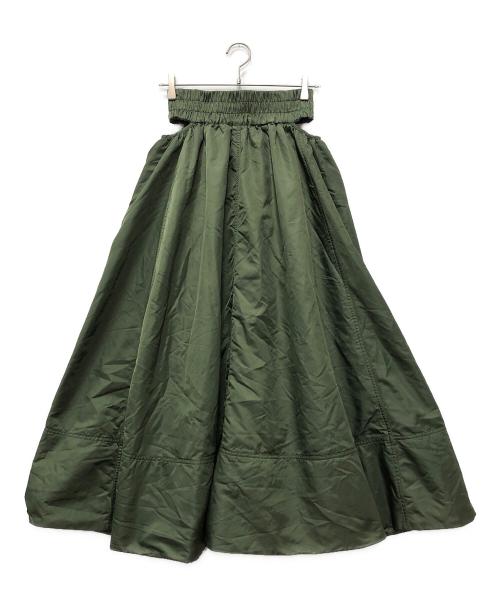 MAISON SPECIAL（メゾンスペシャル）MAISON SPECIAL (メゾンスペシャル) 2way Puffer Flare Skirt オリーブ サイズ:Fの古着・服飾アイテム