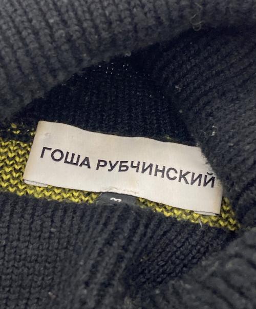 Gosha Rubchinskiy（ゴーシャラブチンスキー）Gosha Rubchinskiy (ゴーシャラブチンスキー) ロゴタートルネックニット ブラック サイズ:Mの古着・服飾アイテム