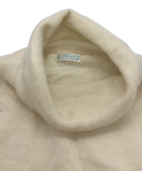 A.PRESSE（アプレッセ）A.PRESSE (アプレッセ) High Gauge Turtleneck Sweater アイボリー サイズ:2の古着・服飾アイテム