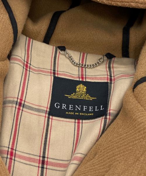GRENFELL（グレンフェル）GRENFELL (グレンフェル) ヘリンボーンロングダッフルコート ベージュ サイズ:40の古着・服飾アイテム