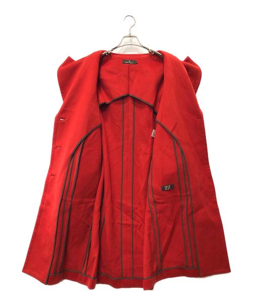 mikako nakamura（ミカコ ナカムラ）mikako nakamura (ミカコ ナカムラ) カシミヤコート レッド サイズ:38の古着・服飾アイテム