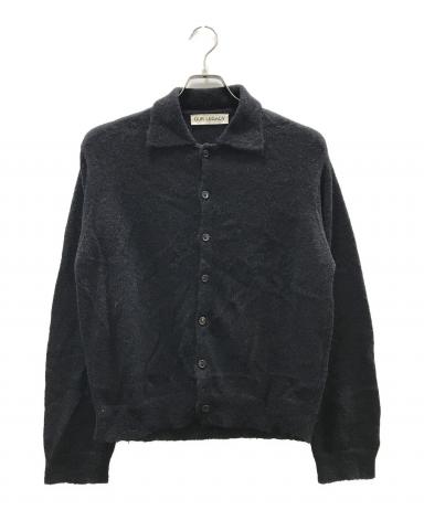 トップス our legacy evening polo 44 22aw OUR LEGACY | EVENING POLO / CHARCOAL MELANGE FUZZY ALPACA