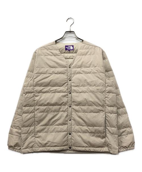THE NORTHFACE PURPLELABEL（ザ・ノースフェイス パープルレーベル）THE NORTHFACE PURPLELABEL (ザ・ノースフェイス パープルレーベル) 65/35 Down Cardigan ベージュ サイズ:Lの古着・服飾アイテム