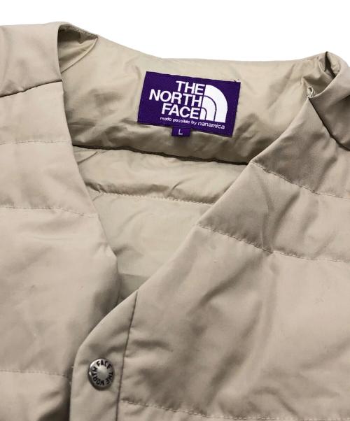 THE NORTHFACE PURPLELABEL（ザ・ノースフェイス パープルレーベル）THE NORTHFACE PURPLELABEL (ザ・ノースフェイス パープルレーベル) 65/35 Down Cardigan ベージュ サイズ:Lの古着・服飾アイテム