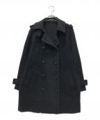 BURBERRY LONDONバーバリーロンドン）の古着「ウールハーフコート」｜ブラック