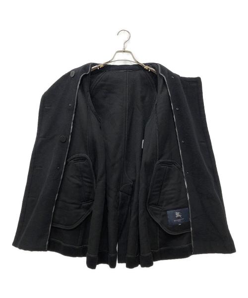 BURBERRY LONDON（バーバリーロンドン）BURBERRY LONDON (バーバリーロンドン) ウールハーフコート ブラック サイズ:38の古着・服飾アイテム