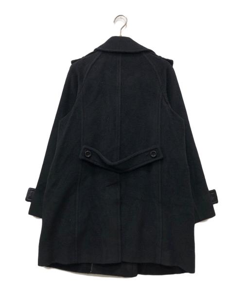 BURBERRY LONDON（バーバリーロンドン）BURBERRY LONDON (バーバリーロンドン) ウールハーフコート ブラック サイズ:38の古着・服飾アイテム