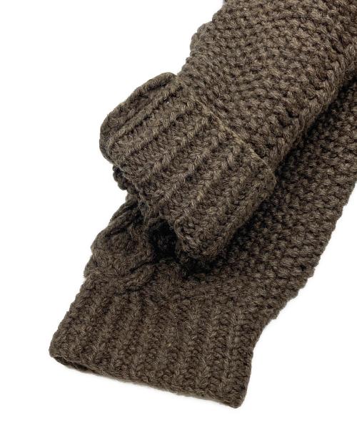 INVERALLAN（インバーアラン）INVERALLAN (インバーアラン) 襟付カウチンニットカーディガン ブラウン サイズ:下記参照の古着・服飾アイテム