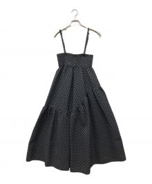 Bluelea（ブルレア）の古着「Jacquard suspenders skirt」｜ブラック