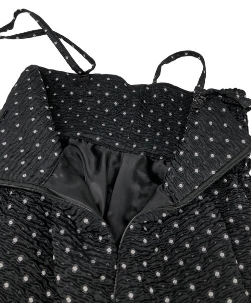 Bluelea（ブルレア）BLUELEA (ブルレア) Jacquard suspenders skirt ブラック サイズ:34の古着・服飾アイテム