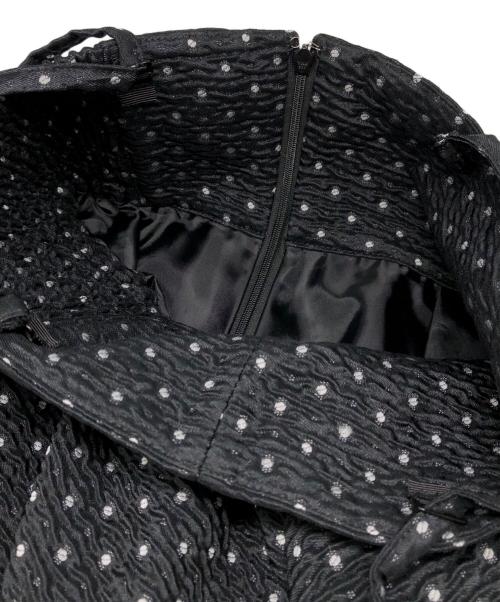 Bluelea（ブルレア）BLUELEA (ブルレア) Jacquard suspenders skirt ブラック サイズ:34の古着・服飾アイテム