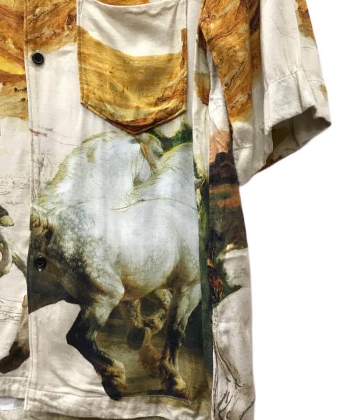 Acne studios（アクネ ストゥディオス）Acne studios (アクネ ストゥディオス) 総柄半袖シャツ アイボリー サイズ:46の古着・服飾アイテム