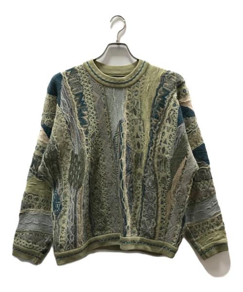 Coogi（クージー）COOGI (クージー) 3Ｄニット ベージュ サイズ:Sの古着・服飾アイテム