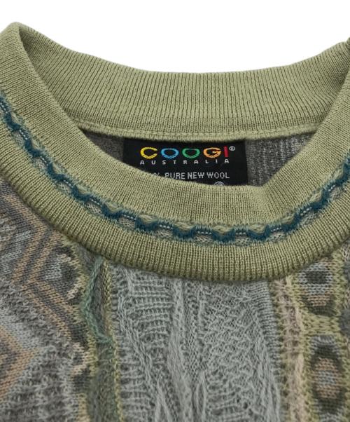 Coogi（クージー）COOGI (クージー) 3Ｄニット ベージュ サイズ:Sの古着・服飾アイテム