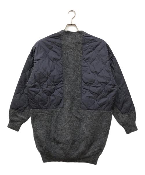 SOFTHYPHEN（ソフトハイフン）SOFTHYPHEN (ソフトハイフン) Quilting Mix Mohair Long Cardigan ブラック サイズ:1の古着・服飾アイテム