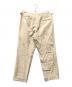 IGARASHI TROUSERS (イガラシ トラウザーズ) BEAMS F (ビームスエフ) 別注コーデュロイ 2プリーツ サイドアジャスター スラックス アイボリー サイズ:48：16000円