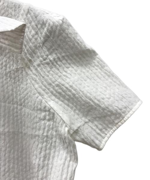 YORI（ヨリ）YORI (ヨリ) フクレリボンブラウス ホワイト サイズ:36の古着・服飾アイテム