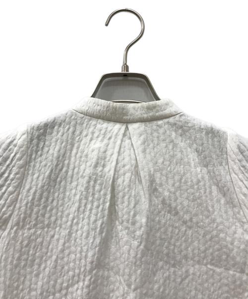 YORI（ヨリ）YORI (ヨリ) フクレリボンブラウス ホワイト サイズ:36の古着・服飾アイテム