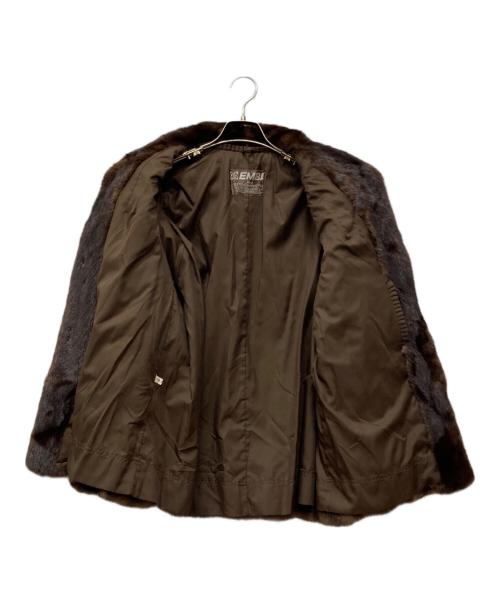 EMBA（エンバ）EMBA (エンバ) ファーコート ブラウン サイズ:以下参照の古着・服飾アイテム