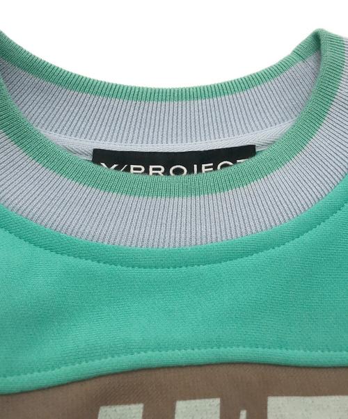 Y. PROJECT（ワイプロジェクト）Y. PROJECT (ワイプロジェクト) 変形ロゴスウェット グリーン サイズ:XSの古着・服飾アイテム