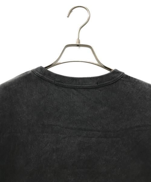 ALEXANDER WANG（アレキサンダー・ワン）ALEXANDER WANG (アレキサンダーワン) ハイツイストジャージー アシッドウォッシュTシャツ ブラック サイズ:Sの古着・服飾アイテム