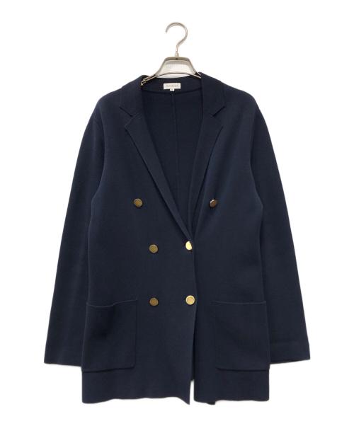 MACKINTOSH PHILOSOPHY（マッキントッシュ フィロソフィー）MACKINTOSH PHILOSOPHY (マッキントッシュ フィロソフィー) ダブルニットジャケット ネイビー サイズ:38の古着・服飾アイテム