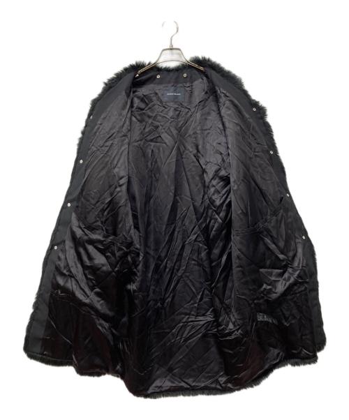ALMOSTBLACK（オールモストブラック）ALMOSTBLACK (オールモストブラック) NOCOLLER RIVER FUR COAT ブラック サイズ:Mの古着・服飾アイテム