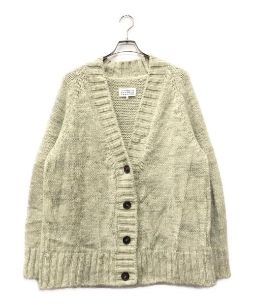 Maison Margiela 14（メゾンマルジェラ 14）Maison Margiela 14 (メゾンマルジェラ 14) ローゲージ ボタニカルダイカーディガン 黄緑 サイズ:Lの古着・服飾アイテム