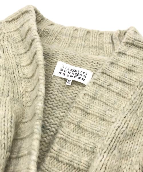 Maison Margiela 14（メゾンマルジェラ 14）Maison Margiela 14 (メゾンマルジェラ 14) ローゲージ ボタニカルダイカーディガン 黄緑 サイズ:Lの古着・服飾アイテム