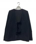 KEINA RITAケイナ リタ）の古着「リボンニットジャケット」｜ブラック