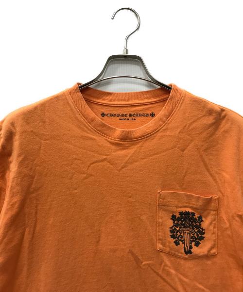 CHROME HEARTS（クロムハーツ）CHROME HEARTS (クロムハーツ) vine dagger t-shirt オレンジ サイズ:Lの古着・服飾アイテム