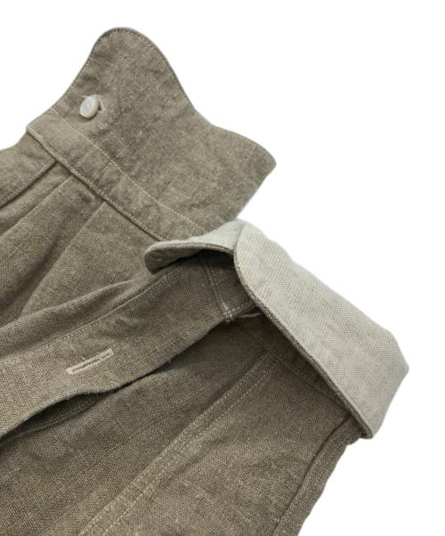 SUS-SOUS（シュス）SUS-SOUS (シュス) プルオーバーバンドカラーリネンロングシャツ ベージュ サイズ:1の古着・服飾アイテム