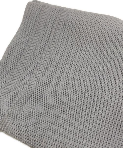 M Maglie le cassetto（エム マーリエ ル カセット）M Maglie le cassetto (エム マーリエ ル カセット) アシメントリー襟ボンディングワンピース ブルー サイズ:Mの古着・服飾アイテム