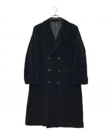 Paul Smith London（ポールスミスロンドン）の古着「ベロアダブルコート」｜ブラック