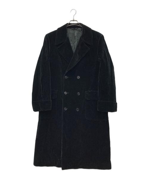 Paul Smith London（ポールスミスロンドン）Paul Smith London (ポールスミスロンドン) ベロアダブルコート ブラック サイズ:Lの古着・服飾アイテム