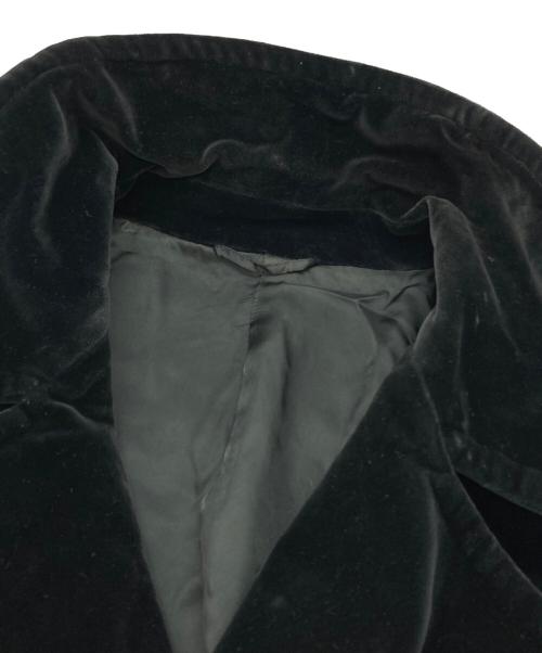 Paul Smith London（ポールスミスロンドン）Paul Smith London (ポールスミスロンドン) ベロアダブルコート ブラック サイズ:Lの古着・服飾アイテム